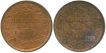 Copper Quarter Anna Coins of Victoria Queen of  Calcutta Mint of 1897 and 1901.