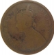 Copper Half anna Coin  of Victoria  Queen of Calcutta mint of 1876.