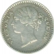 Silver Two Annas Coin of Victoria Queen of Madras Mint of 1841.