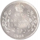 Silver Two Annas Coin of King Edward VII of Calcutta Mint of 1905.