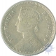 Silver Quarter Rupee Coin of  Victoria Empress of Bombay Mint of  1888.