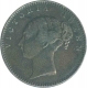 Silver Half Rupee Coin of Victoria Queen of Bombay Mint of 1840.