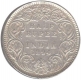 Silver Half Rupee Coin of Victoria Empress of Calcutta Mint of 1894.