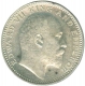 Silver Half Rupee Coin of King Edward VII of Calcutta Mint of 1905.