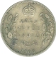 Silver Half Rupee Coin of King Edward VII of Calcutta Mint of 1906.