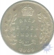 Silver Half Rupee Coin of King Edward VII of Calcutta Mint of 1909.