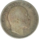 Silver Half Rupee Coin of King Edward VII of Bombay Mint of 1910.