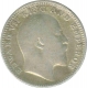 Silver Half Rupee Coin of  King Edward VII of Calcutta Mint of 1910.