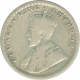 Silver Half Rupee Coin of King George V of Calcutta Mint of 1915.