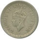 Silver Half Rupee Coin of King George VI of Bombay Mint of 1943.