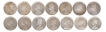 Silver One Rupee Coins of Victoria  Queen of 1862.