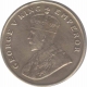 Cupro Nickel Eight Annas Coin of King George V of Bombay Mint of 1919.