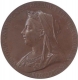 Copper Medal of Queen Victoria Great Britain.