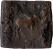 Copper Square Unit Coin of Azes I of Indo Scythians.