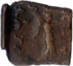 Square Copper Coin of Menander I of Indo Greeks.