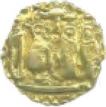 Gold Eight Kahavanu Coin of Rajendra Chola of Chola Empire.