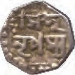 Silver One Eighth Rupee Coin of Lakshmi Simha of Assam.