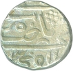 Silver Rupee Coin of Daulat Rao of Gwalior State.