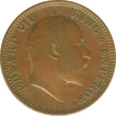 Copper and Bronze Quarter Anna Coins of King Edward VII.