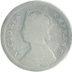 Silver Two Annas Coin of Victoria Empress of 1877.