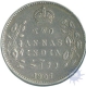 Silver Two Annas Coin of King Edward VII of 1907.