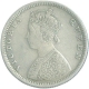 Silver Half Rupee Coin of Victoria Queen of 1874.