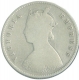 Silver Half Rupee Coin of Victoria Empress of 1898.