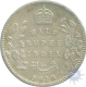 Silver Half Rupee Coin of King Edward VII of 1910.