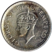 Silver Half Rupee Coin of King George VI of 1939.