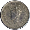 Silver Half Rupee Coin of King George VI of 1939.