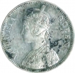 Silver Rupee Coin of Victoria Queen of 1862.