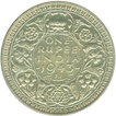 Silver Rupee Coin of King George VI of 1943.