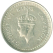 Silver Rupee Coin of King George VI of 1943.