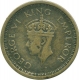 Copper Brass Rupee Coin of King George VI of 1945.