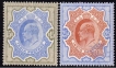 Fifteen Rupees and Twenty Five Rupees stamps of King Edward VII of 1902.