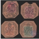 Collection Durbar Cancellation stamps of King George V of 1911.