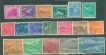   Complete Set of Eighteen Stamps of Fifth Anniversary  of Republic of 1955.