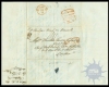 Pre Stamps Cover of  Ship letter from Calcutta to London of 1845.