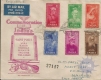 FDC with Complete set of Six of Used Registeredof Used abroad of Delivery cds of Saints and Poets of 1952.