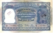 One Hundred Rupees Bank Note of  Signed by B Rama Rau of of  First Issue.