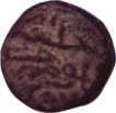 Copper Tanka Coin of Firuz Shah Tughluq of Delhi Sultanate.