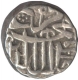 Silver Half Rupee Coin of Jalal ud din Muhammad Akbar of Mulher Mint.