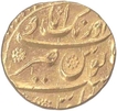 Gold Mohur Coin of  Aurangzeb Alamgir of  Aurangabad Mint.