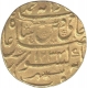 Gold Mohur Coin of  Ghazi ud din Haidar as Nawab of Lakhnau Mint of Awadh.