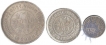 Set of Silver Coins of Khengarji III of Kutch State.