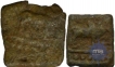 Copper Coins of Rudrasena III of Western Kshatrapas.