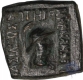 Copper Square Drachma Coin of Apollodotus II of Indo Greek.