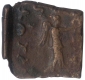 Square Copper Coin of Menander I of Indo Greek.