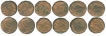 Copper Dam Coins of  of Jalal Ud Din Muhammad Akbar of Delhi Mint.