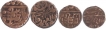 Copper Paisa and Half Paisa Coins of Madho Singh II of Sawai Jaipur Mint of Jaipur State.